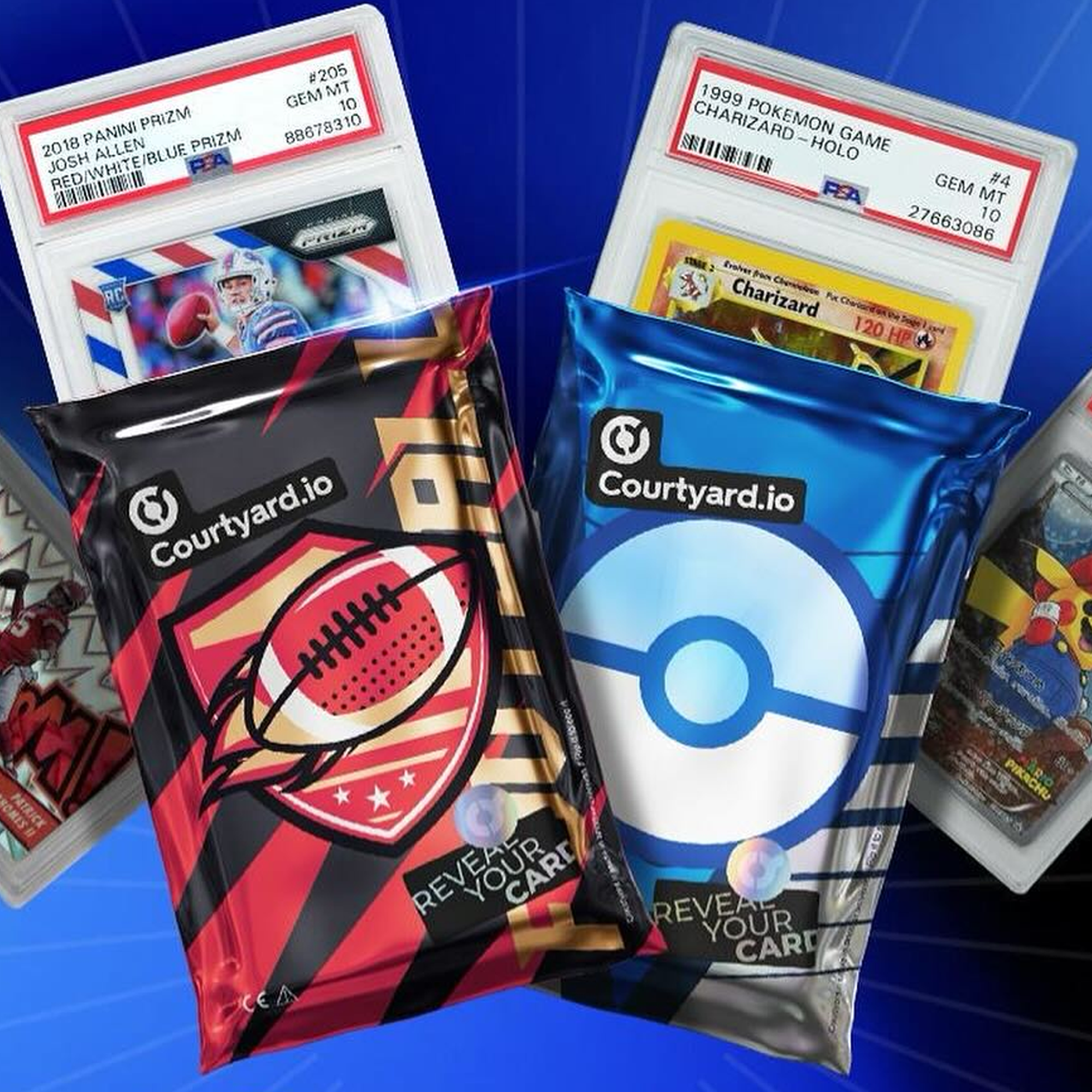 Collectible card and smartphone with Courtyard.io app